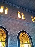 The inside walls