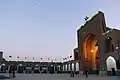 The main iwan and sahn at twilight