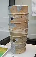 Cylindrical Haniwa excavated from Nishinorikura Kofun