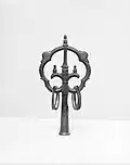 Bronze finial of a monk's ring staff (shakujō), Japan