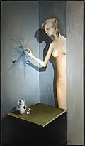 Girl at a Table (1956), oil, South Bohemian Gallery in Hluboká nad Vltavou