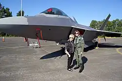 Jamieson with WW2 WASP Dorothy Olsen