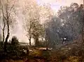 Les bûcheronnes près d'Arras, Camille Corot oil on canvas (1871–1872)