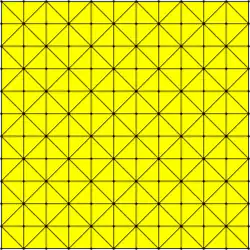 Tetrakis square tiling kQ = mQ