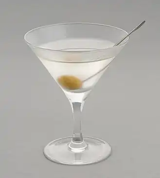 The ingredients to make the perfect martini