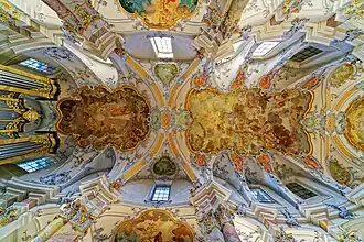 Ceiling of interior