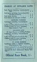 Back cover showing charges at the entrance gates