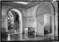 View from dining room toward conservatory, 1970
