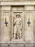 Relief of a male labourer.