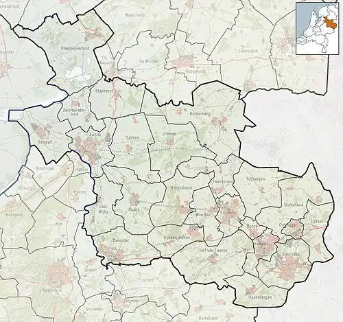 Zenderen is located in Overijssel