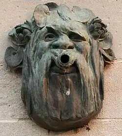Copper Green Man at St Margaret Mary Church, Omaha