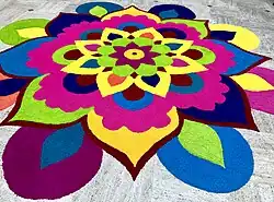 Image 27Tamils decorate their homes with colorful Kolams. (from Tamils)