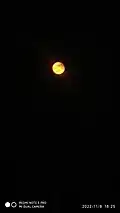 Penumbral phase in Patancheru, India, 12:55 UTC