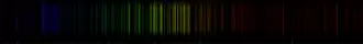 Color lines in a spectral range