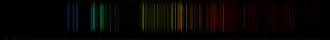 Color lines in a spectral range