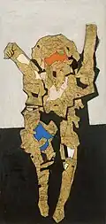 Silhouette (1959), mixed media,105 x 50 cm