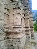 The base of the main temple