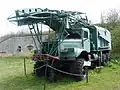 PRV-16/1RL132 height-finding radar on KrAZ-255 in folded/transport configuration, Hungary
