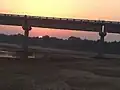 A bridge of Ravishankar Maharaj native village sarasavani to the road connecting haladharvas village.