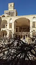 The main windcatchers and foyer