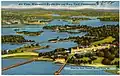 Aerial view of The Wentworth and adjacent Portsmouth Naval Shipyard, 1930s