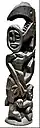 Unhappy Mother, 1970, wood, height 140 cm, MNMA, Jagodina