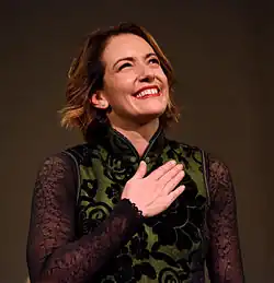 Alondra de la Parra facing up