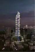 Lodha Altamount, a luxury residential skyscraper as seen from Billionaires' Row