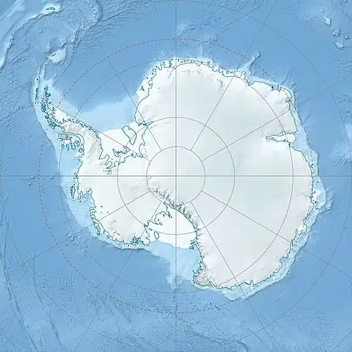 Location of Mawson Station in Antarctica