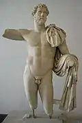 Heroized statue of Antoninus Pius (from Terracina; h. 174 cm; inv. 135.845)[28][37]