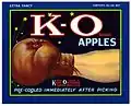 Colorful labels were used for marketing on Washington apple crates.