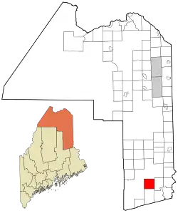 Location of Glenwood Plantation, Maine
