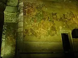 Image 49A fresco from Cave 1 of Ajanta. (from History of painting)