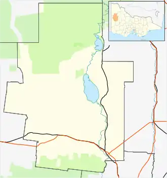 Netherby is located in Shire of Hindmarsh