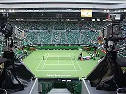 Image 51Rod Laver Arena night session in 2007, the last year the tournament used the Rebound Ace surface. (from Australian Open)