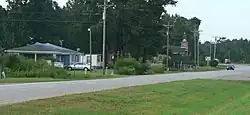 Awendaw, with U.S. Highway 17 in foreground