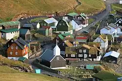 Bøur as seen from above, Oct 2005