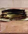 Seven Smoked Fish on a Grinding Slab, 1992 Israel Museum Collection B94.0763