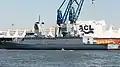 Rheinland-Pfalz at the port of Hamburg on 27 April 2019.