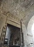 Opening on the west side of the gate's passage