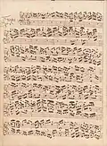 Beginning of the fugue, Ms. P 430.