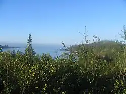 Mouth of the Pontbriand River, in Pontbriand Bay, in Gulf of St. Lawrence