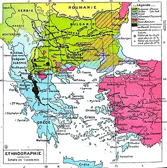 1898 ethnic composition of the Balkans according to a French source