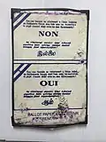 Referendum Ballot