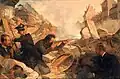 Julius Scholtzs Barrikadenkampf im Mai 1849, 1849