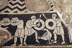 Floor mosaic, crypt