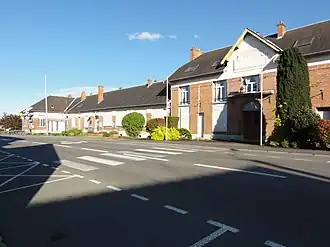 Town hall and school