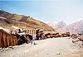Destruction of machinery during Civil War in Tajikistan.