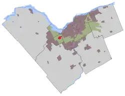 Location of Bells Corners