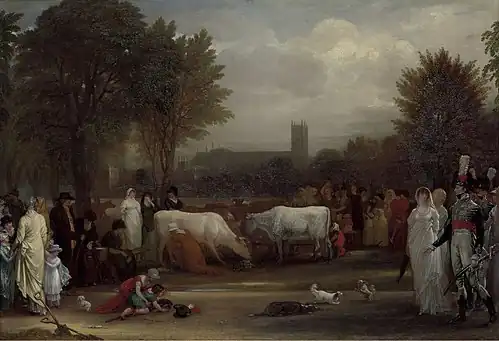 Milkmaids in St. James's Park, 1801
